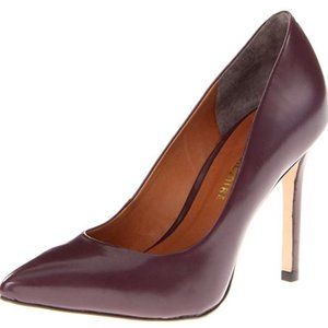Pour La Victoire Easton Pump BURGUNDY Box Calf
